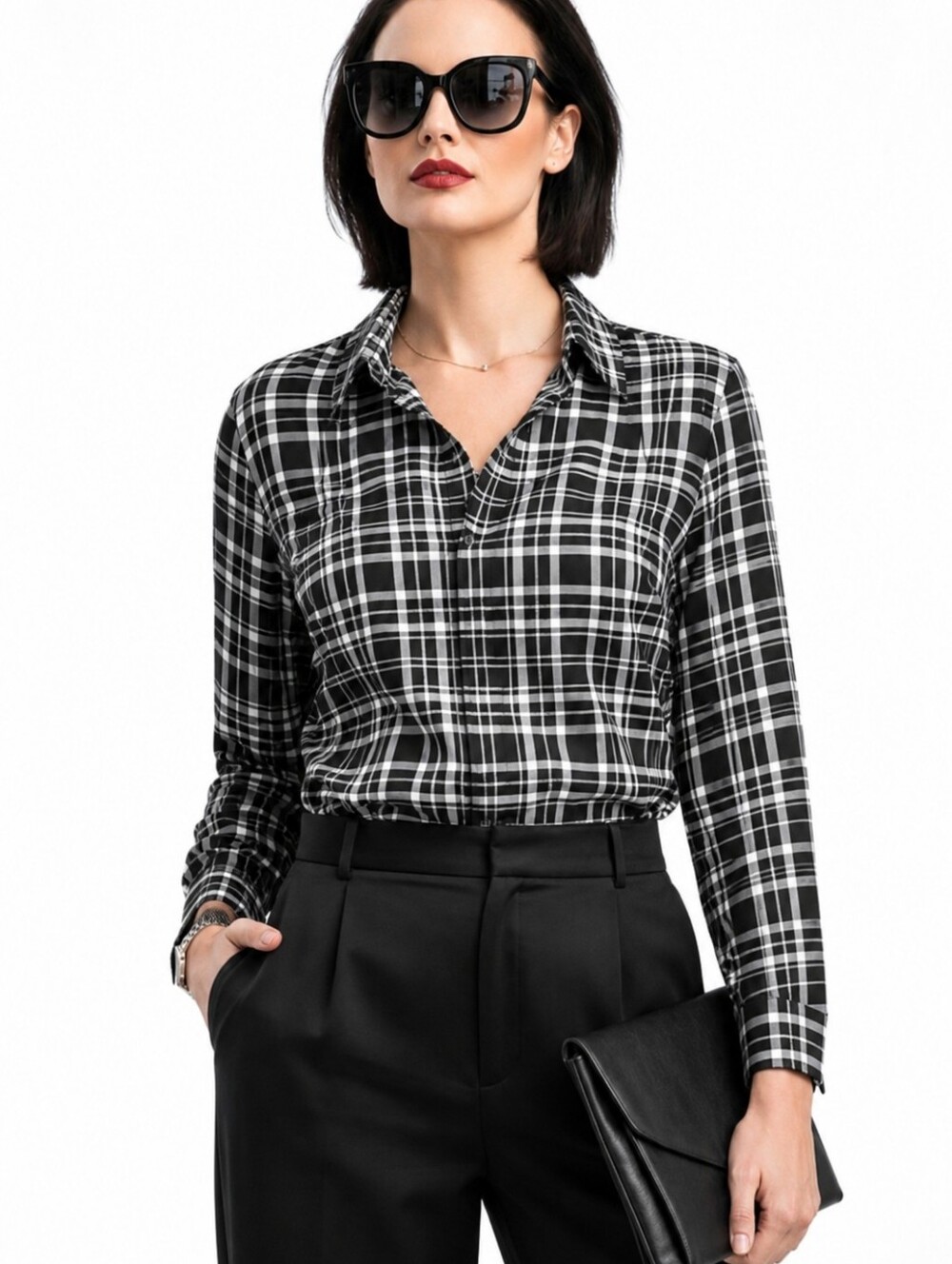 Lauren Ralph Lauren Long Sleeve Button Down Collared Blouse Size 2X